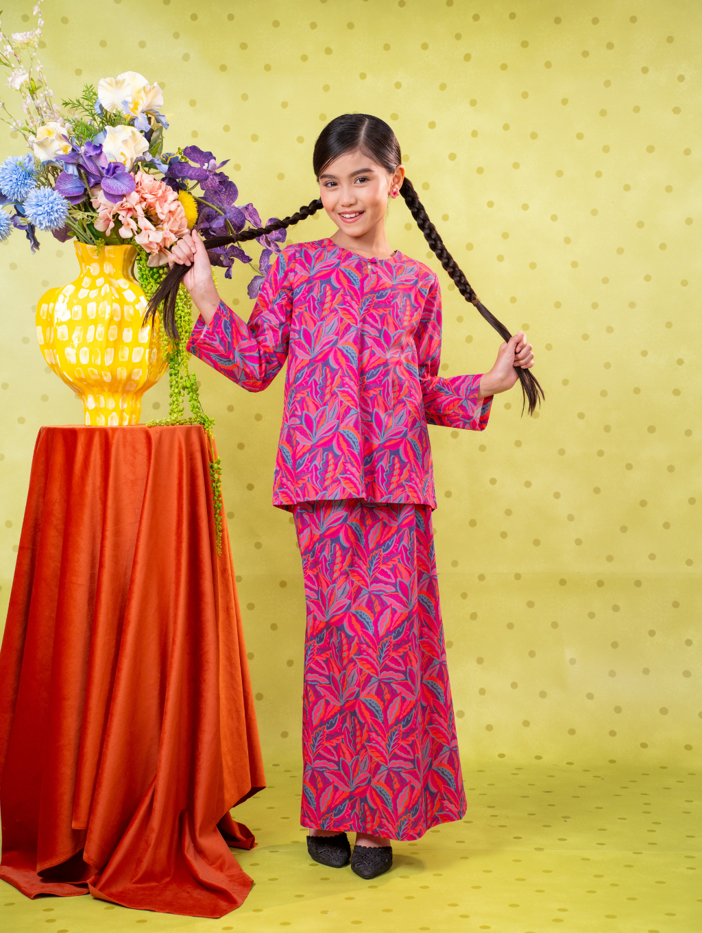 KIDS Mora Kurung Pink