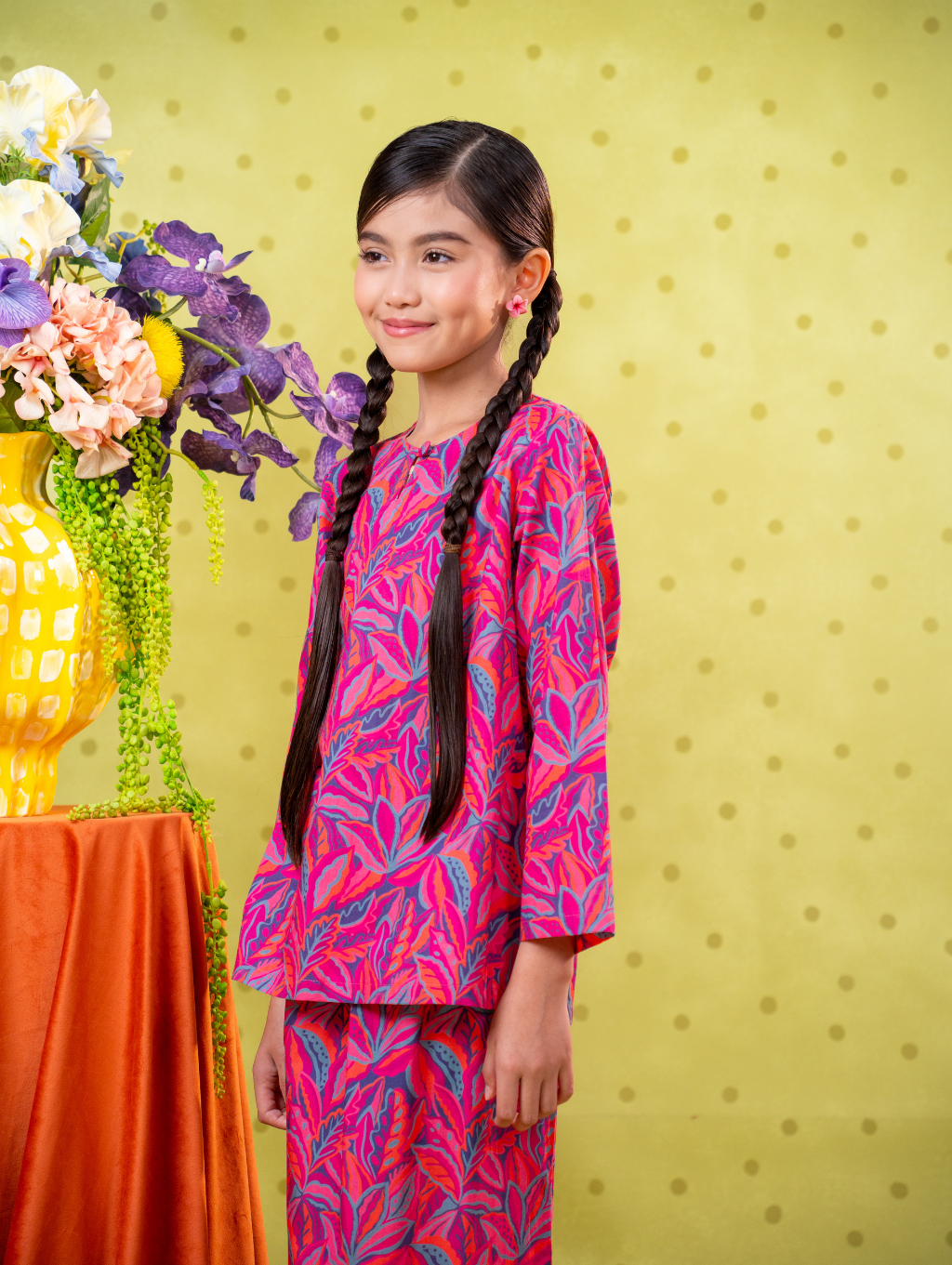 KIDS Mora Kurung Pink