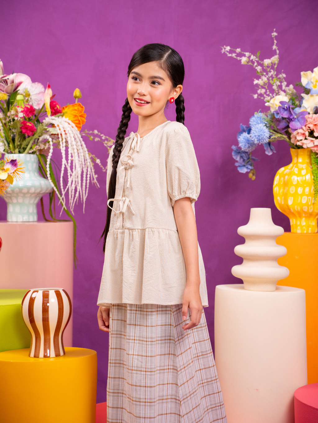 KIDS Tallulah Set Ribbon - Brown