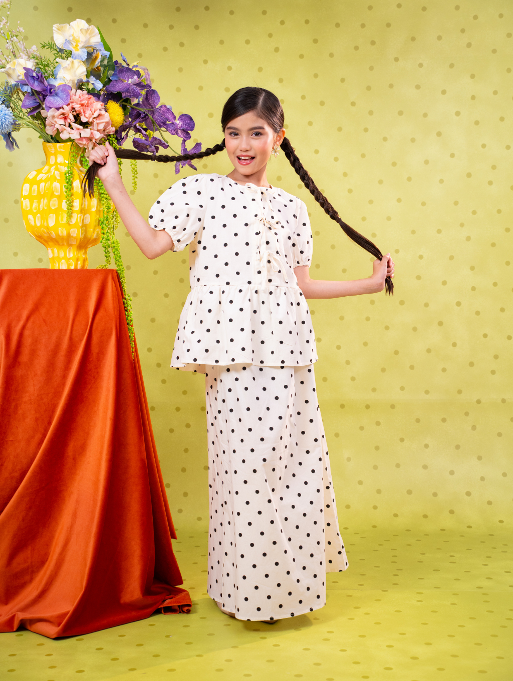 KIDS Tallulah Set Ribbon - Polka