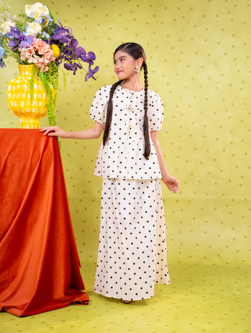 KIDS Tallulah Set Ribbon - Polka