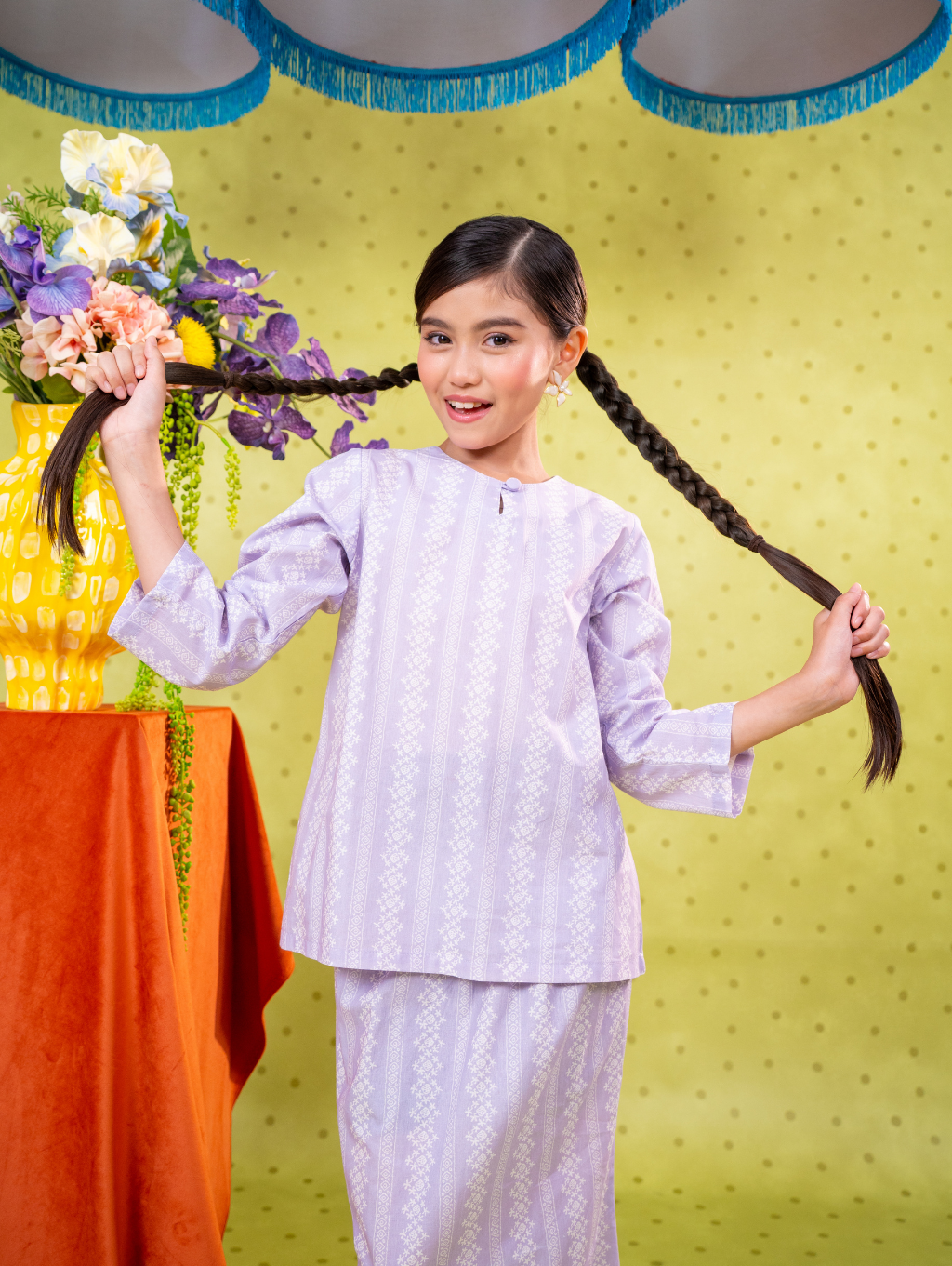 KIDS Mandisa Kurung in Purple