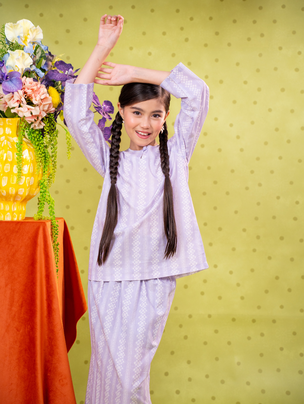 KIDS Mandisa Kurung in Purple