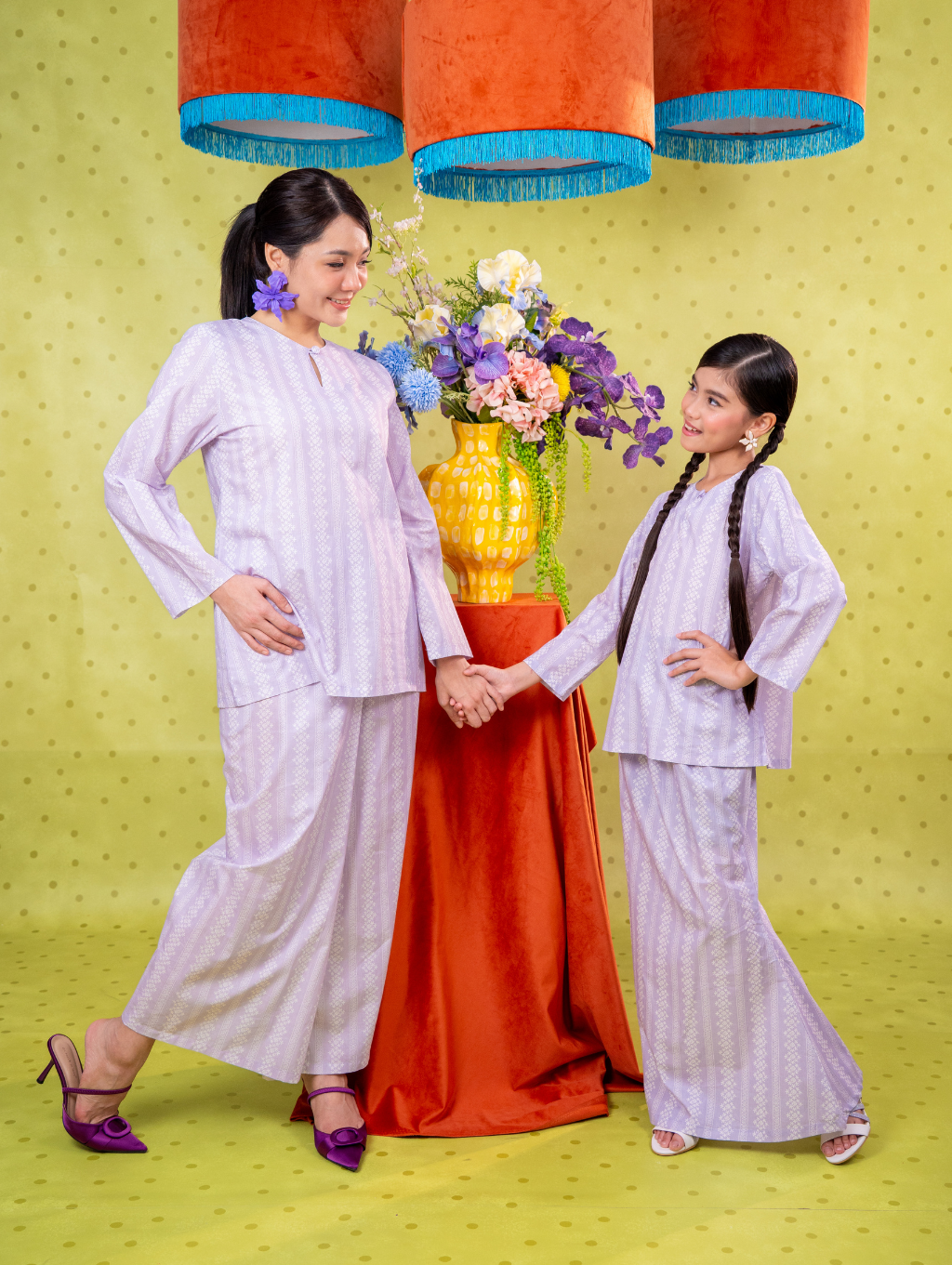 KIDS Mandisa Kurung in Purple