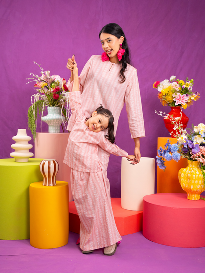 KIDS Mandisa Kurung in Pink
