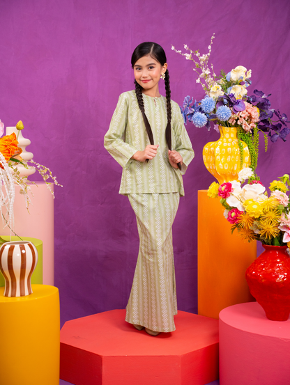 KIDS Mandisa Kurung in Green