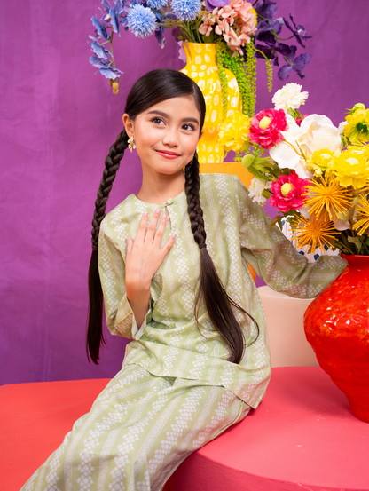 KIDS Mandisa Kurung in Green