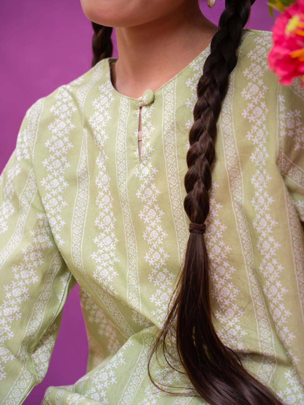 KIDS Mandisa Kurung in Green