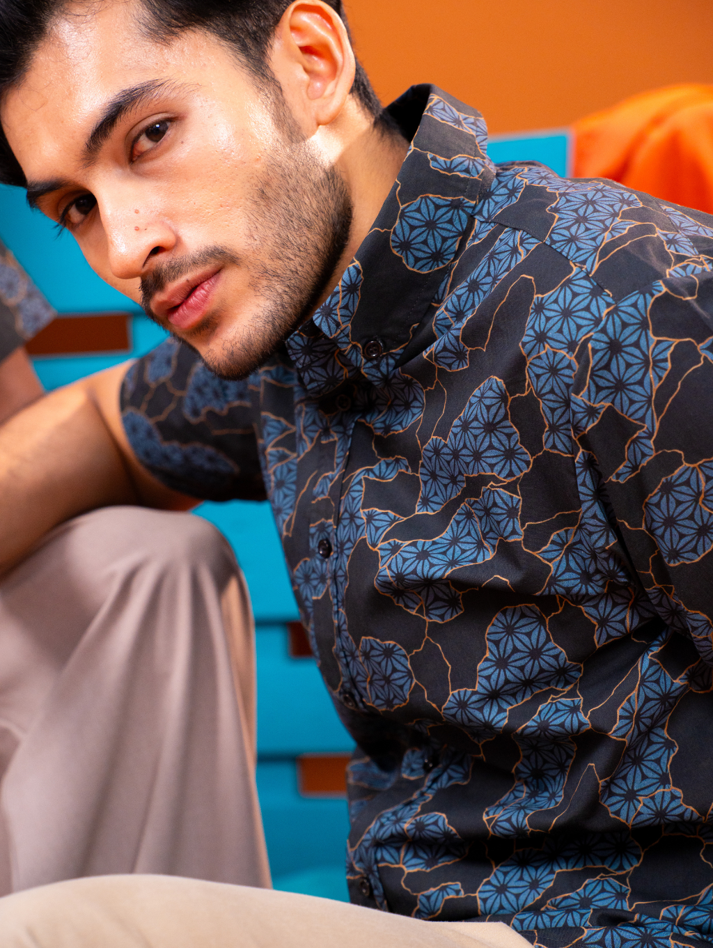 Basil Shirt - Blaze Black