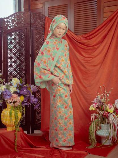Tilly Oversized Kurung - Warisan Hijau