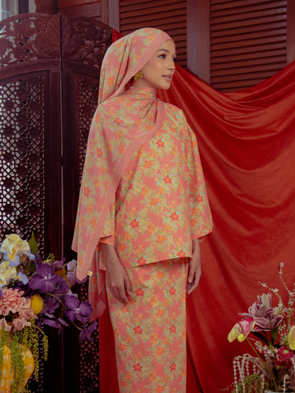 Lana Modal Shawl - Warisan Merah Jambu