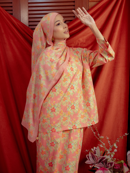 Lana Modal Shawl - Warisan Merah Jambu