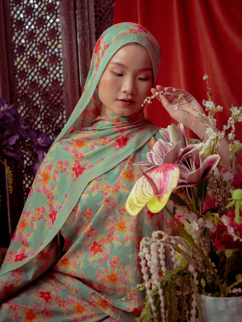 Lana Modal Shawl - Warisan Hijau
