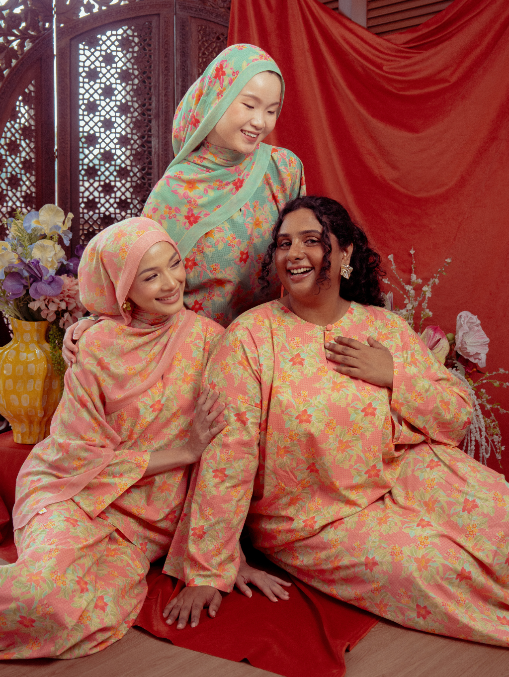 Tilly Oversized Kurung - Warisan Hijau