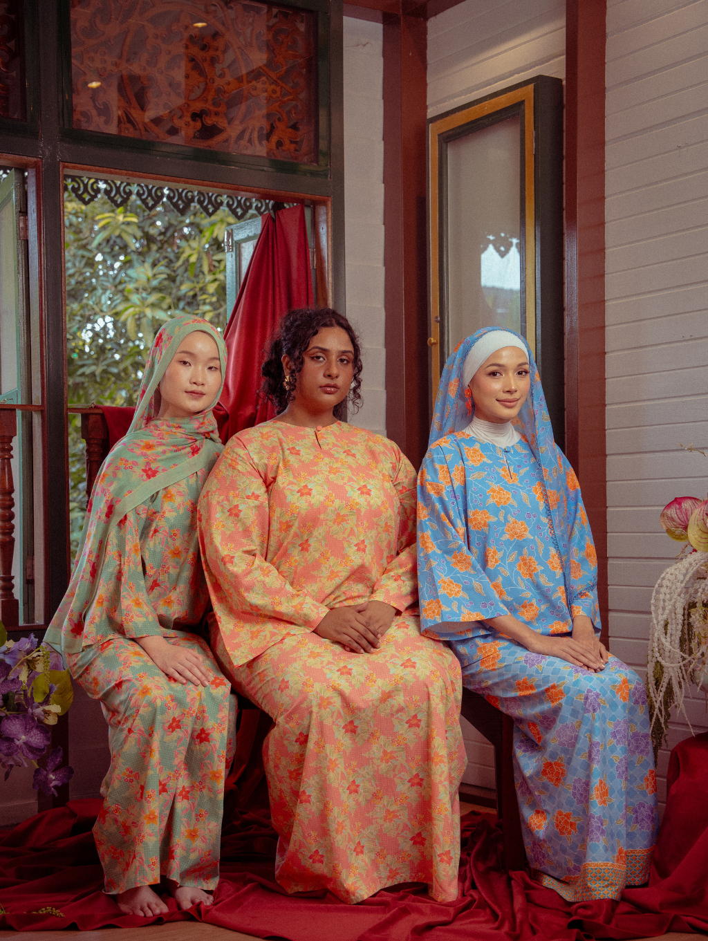 Tilly Oversized Kurung - Warisan Hijau