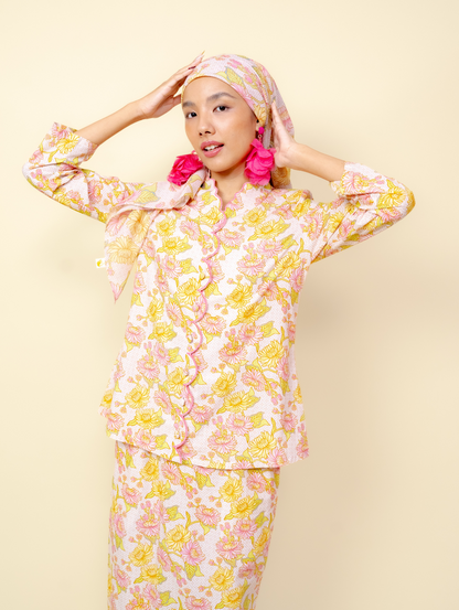 Noura Scalloped Kurung - Juwita