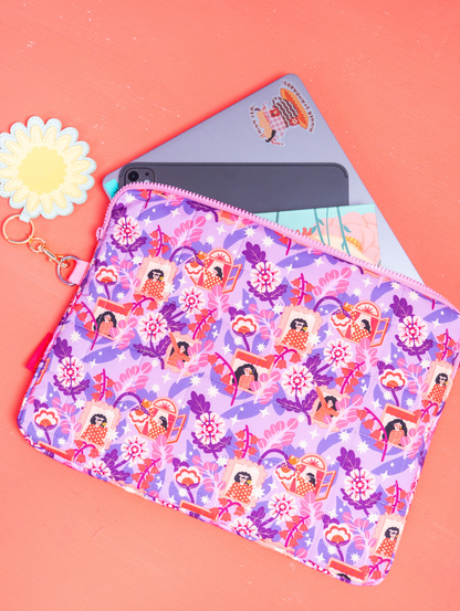 Molly Laptop Sleeve - Tropical Feast Purple