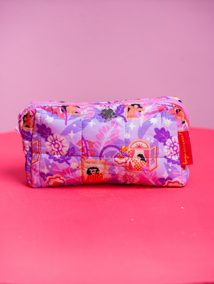 Molly Vanity Bag - Tropical Feast Purple