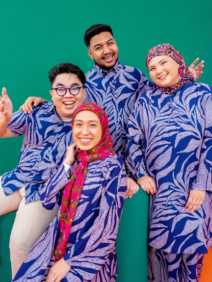Merdu Midi Kurung - Bud in Blue