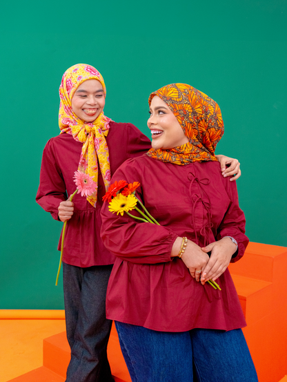 Tallulah Top - Maroon