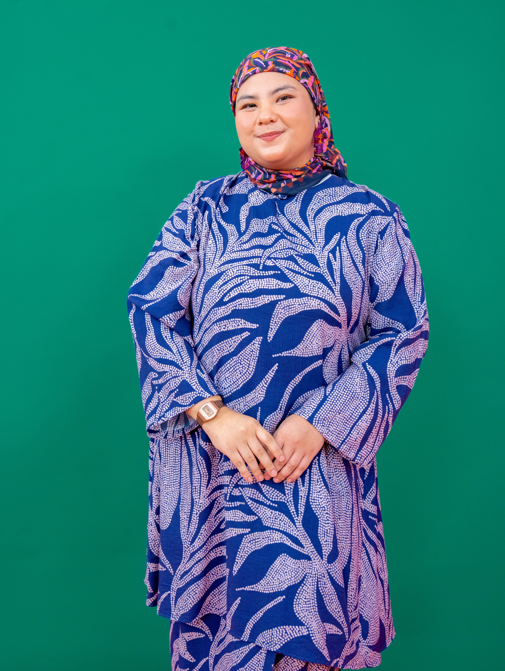 Merdu Midi Kurung - Bud in Blue