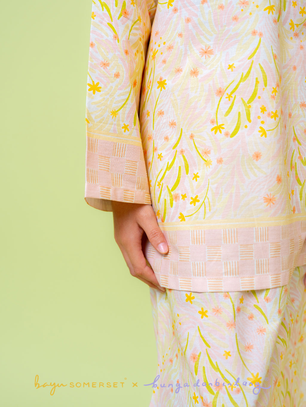 KIDS Fleur Kurung - Pink