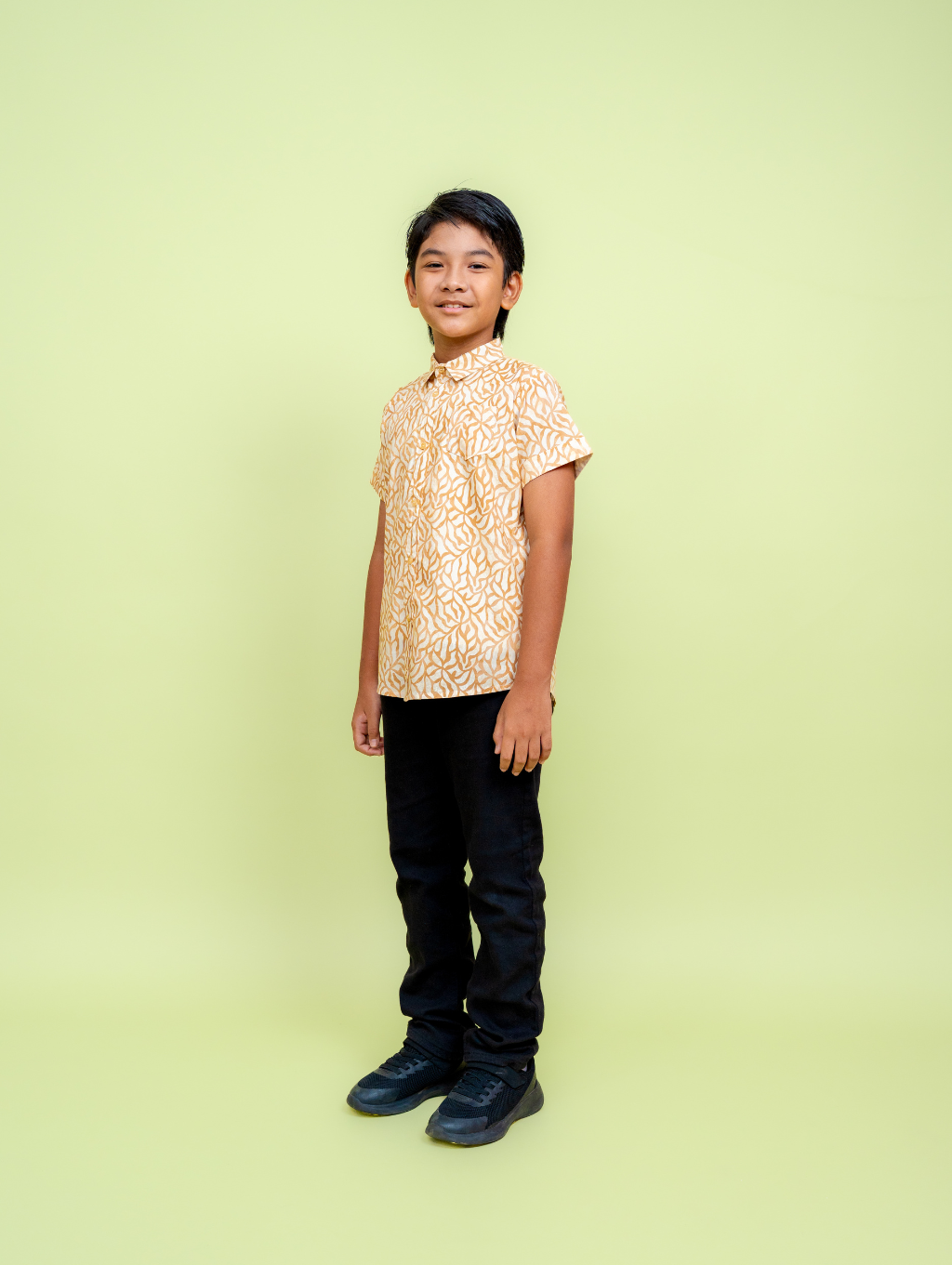 KIDS Basil Shirt - Grain Cream