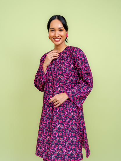 Myrtle Maxi Set - Rosepatch Black