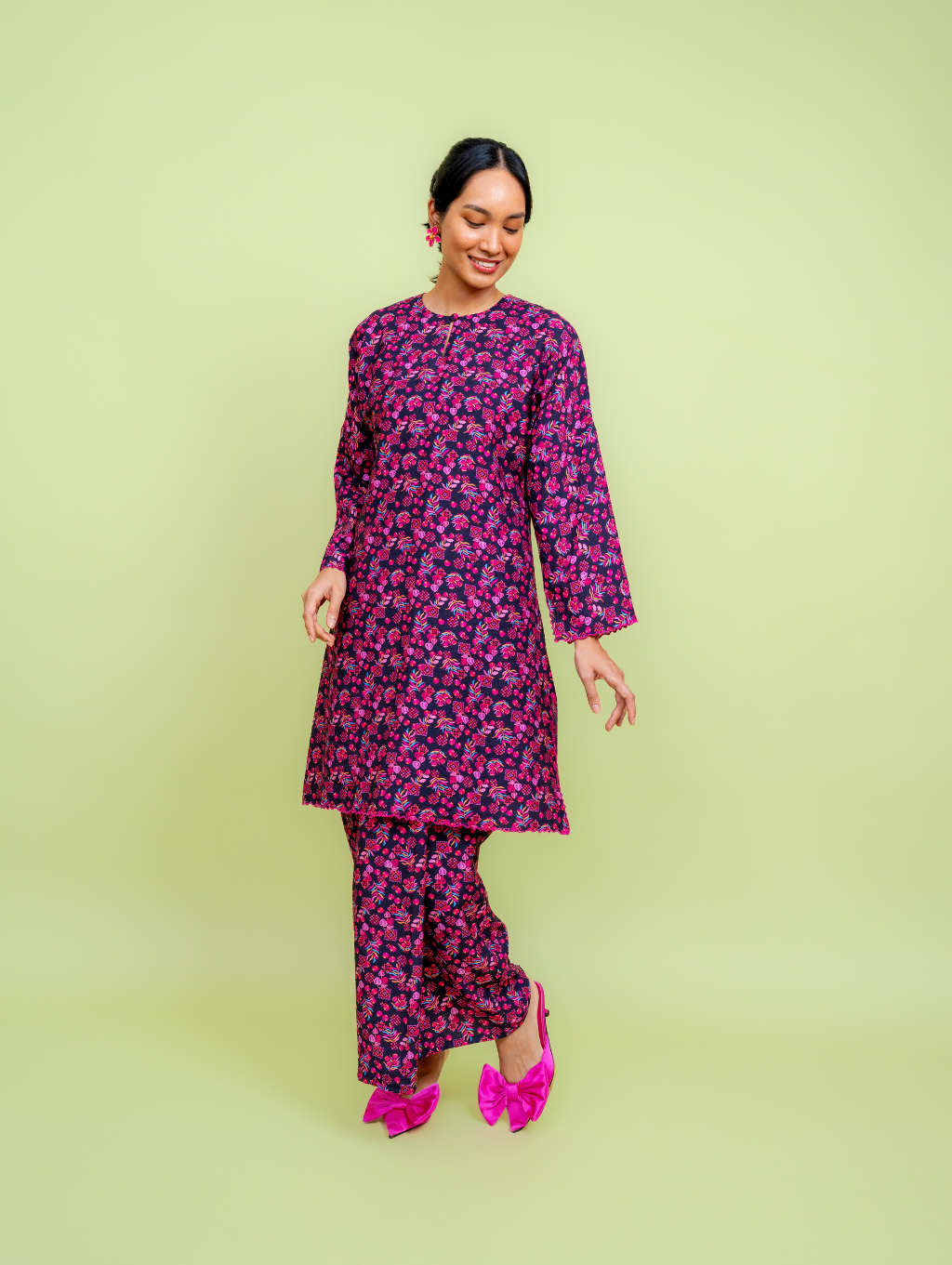 Myrtle Maxi Set - Rosepatch Black