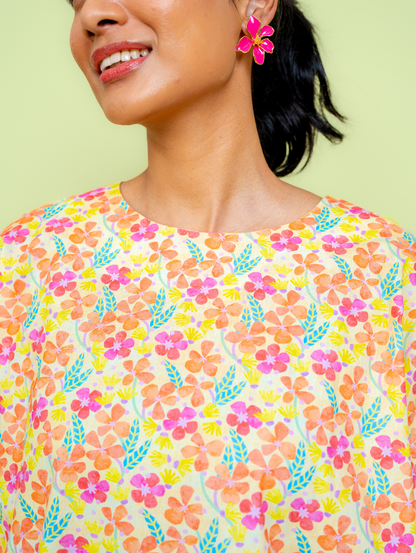 Gina Oversized Kurung - Bloomsy