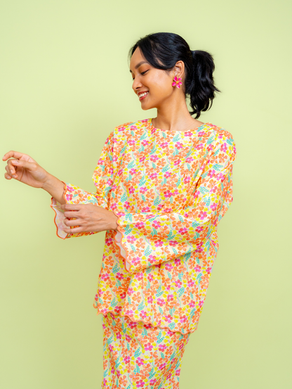 Gina Oversized Kurung - Bloomsy
