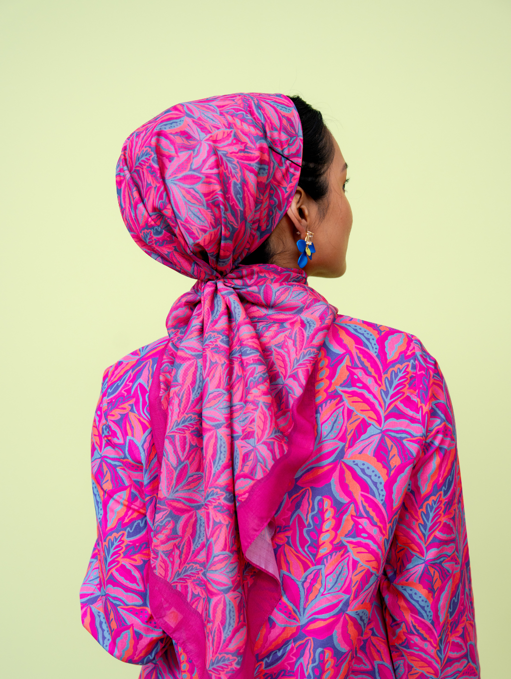 Square Scarf - Mora Pink