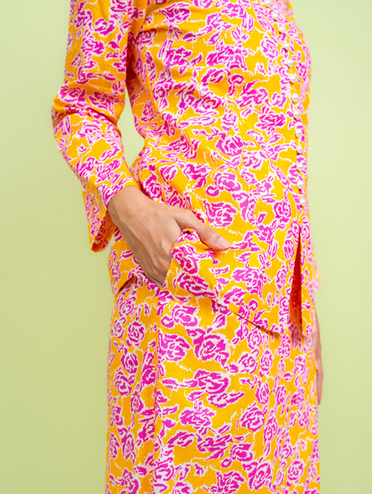 Melour Kebaya - Cloverly Yellow