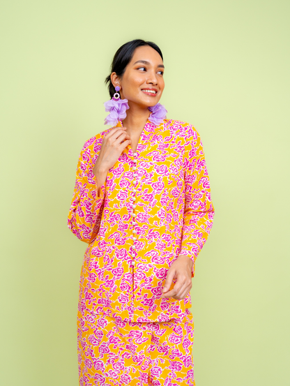 Melour Kebaya - Cloverly Yellow