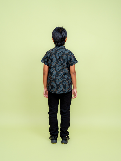 KIDS Basil Shirt - Blaze Black