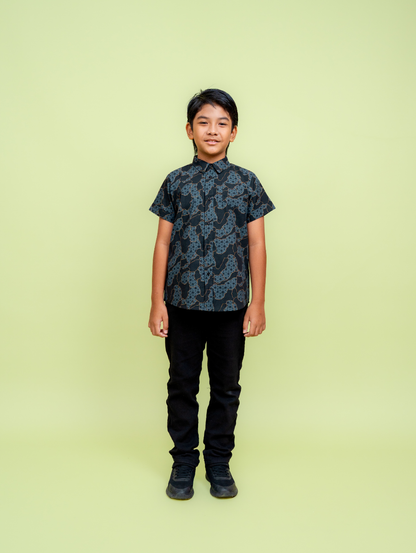 KIDS Basil Shirt - Blaze Black