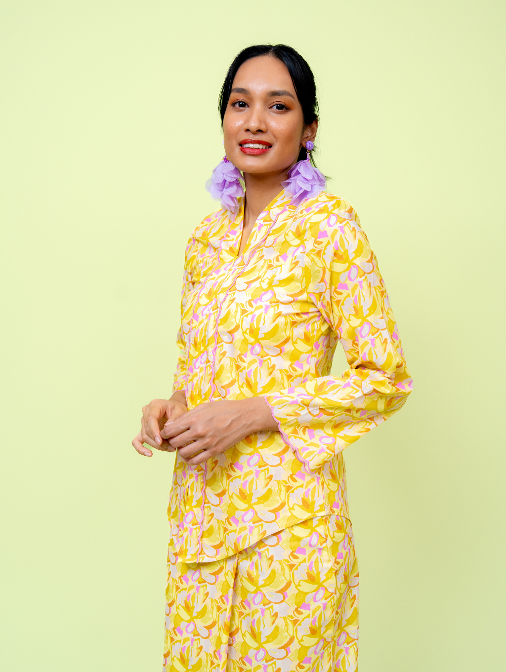 Elora Kebaya - Lime Green