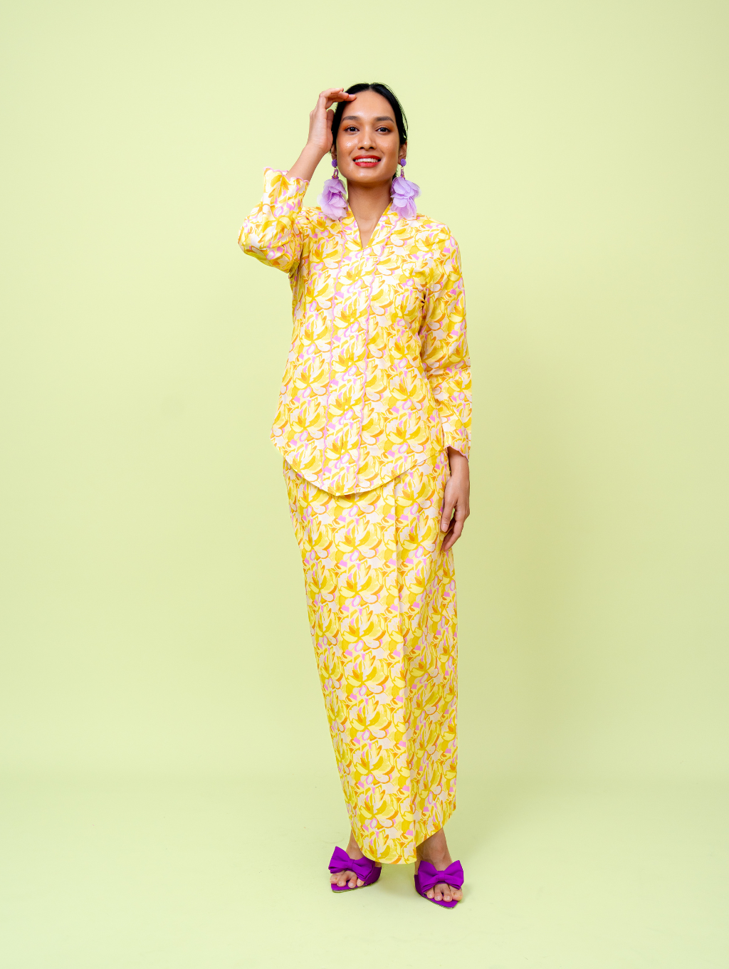 Elora Kebaya - Lime Green