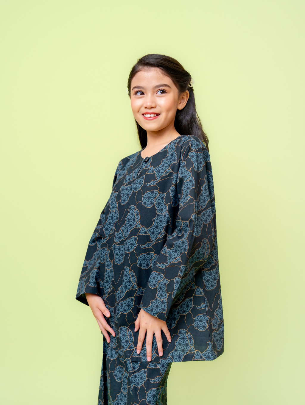 KIDS Blaze Kurung - Black