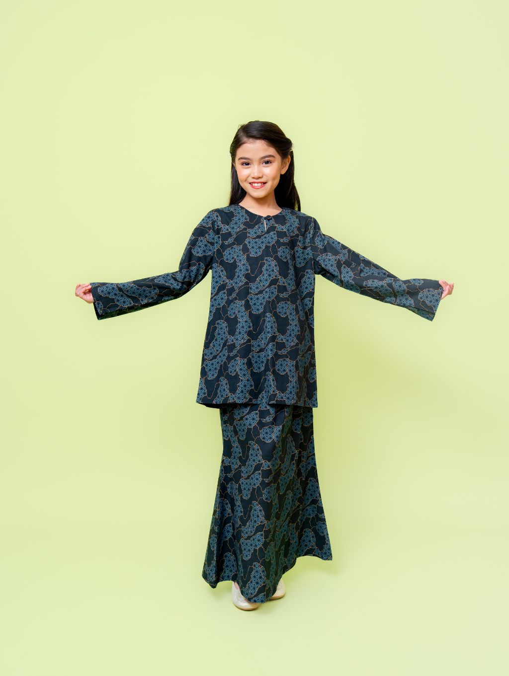 KIDS Blaze Kurung - Black