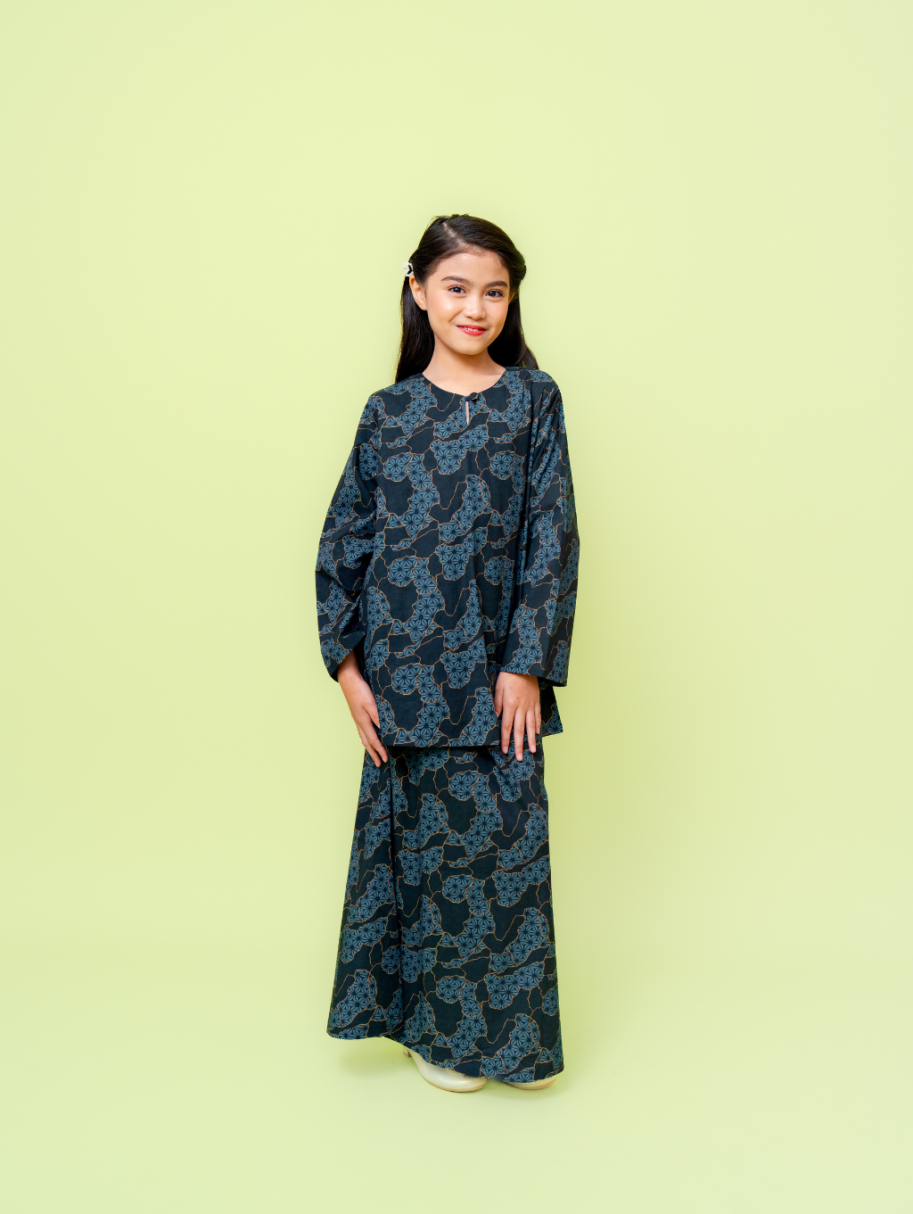 KIDS Blaze Kurung - Black
