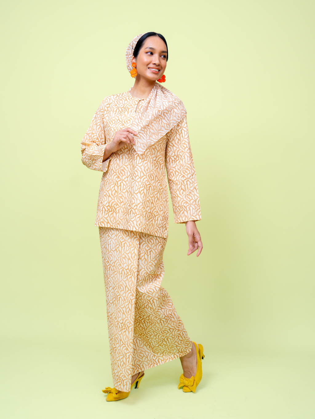 Grain Kurung - Cream