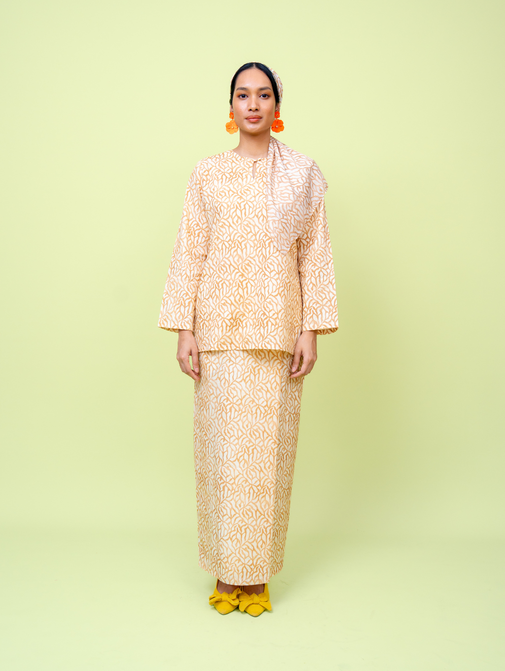 Grain Kurung - Cream