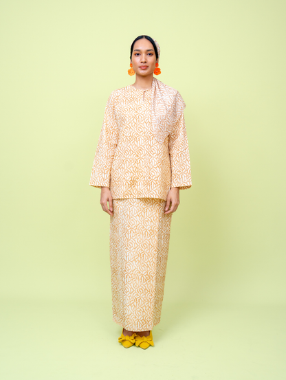 Grain Kurung - Cream