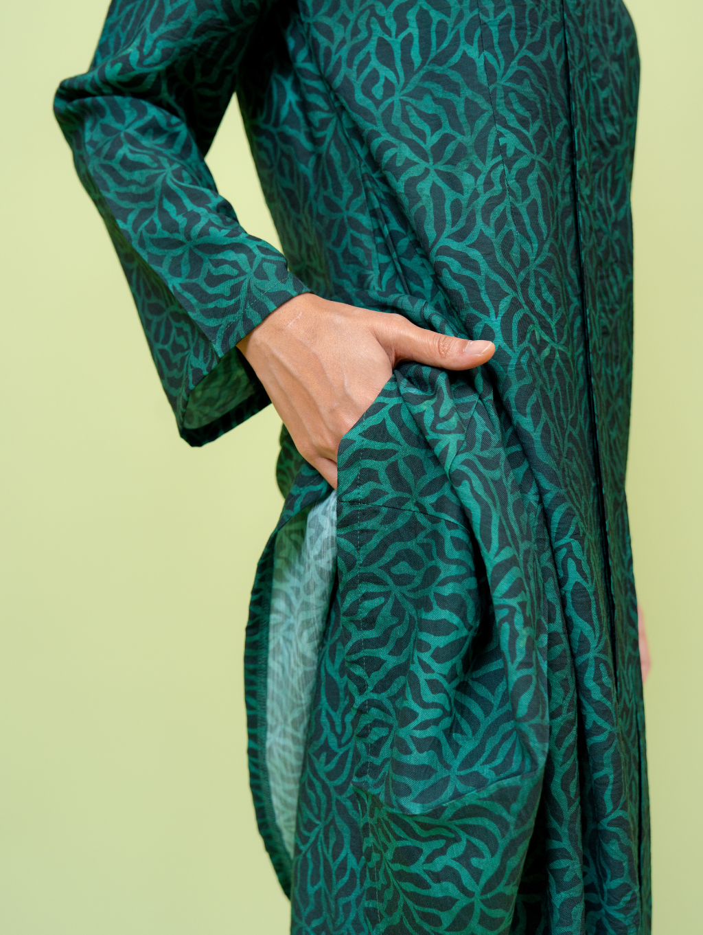 Rosa Maxi Kebaya - Grain Teal