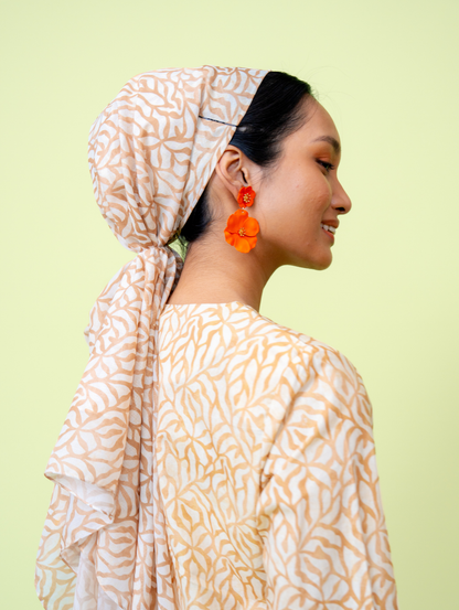 Square Scarf - Grain Cream