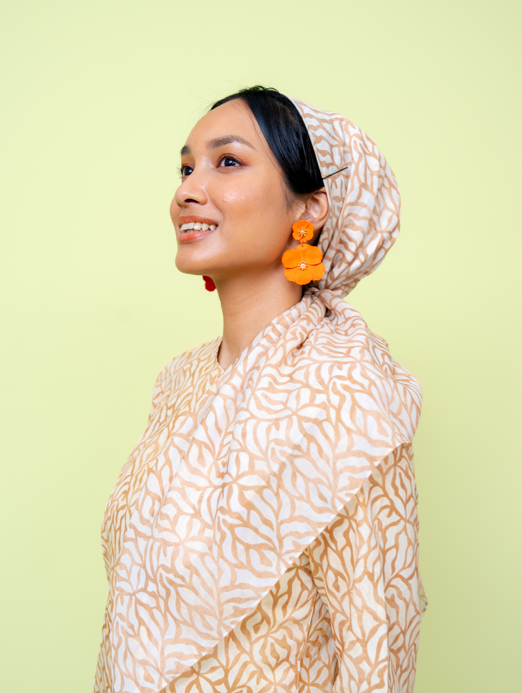 Square Scarf - Grain Cream
