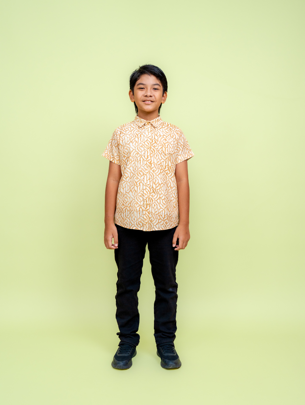 KIDS Basil Shirt - Grain Cream