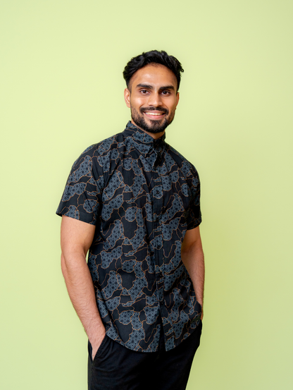 Basil Shirt - Blaze Black