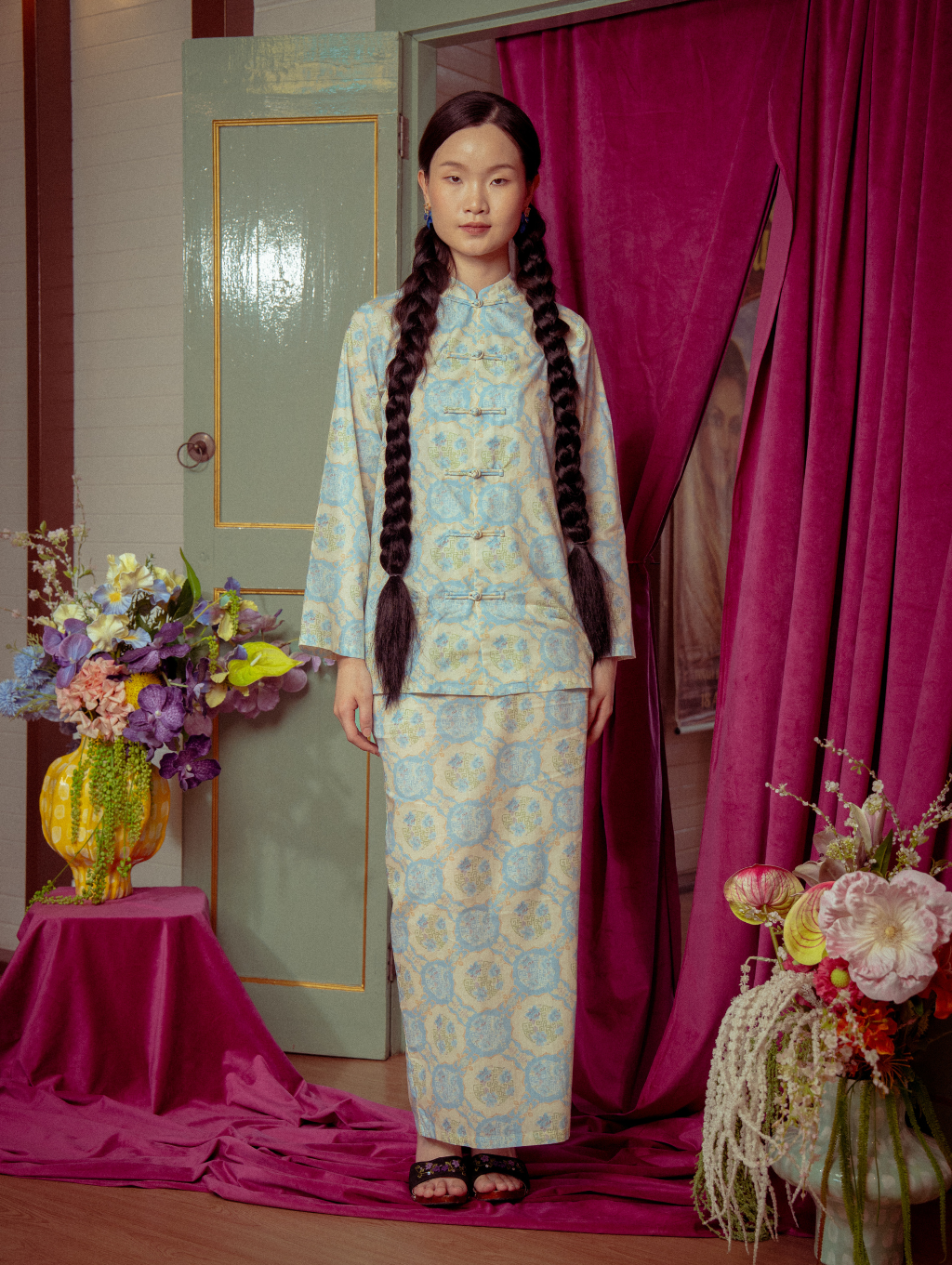 Mandarin Kurung - Gui Blue